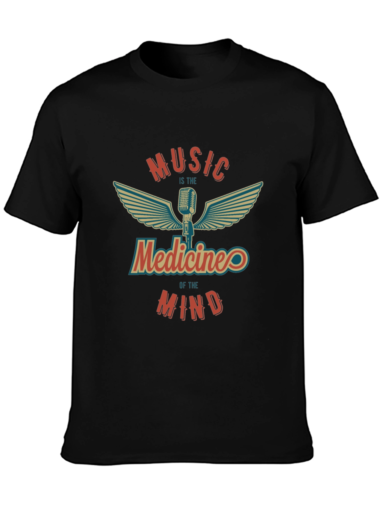 Music is Medicine T-Shirt - Vintage Style