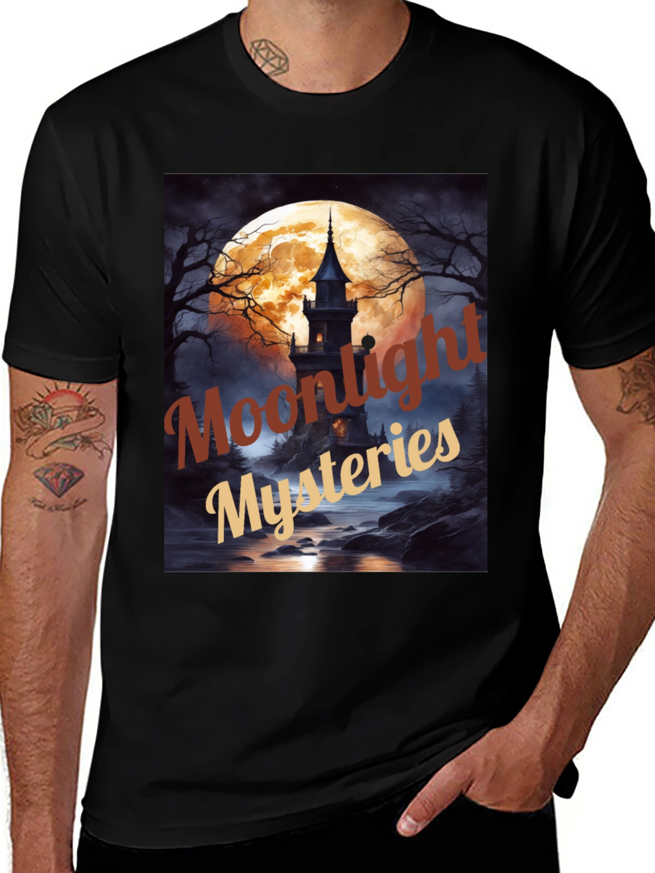 Moonlight Mysteries Graphic T-Shirt