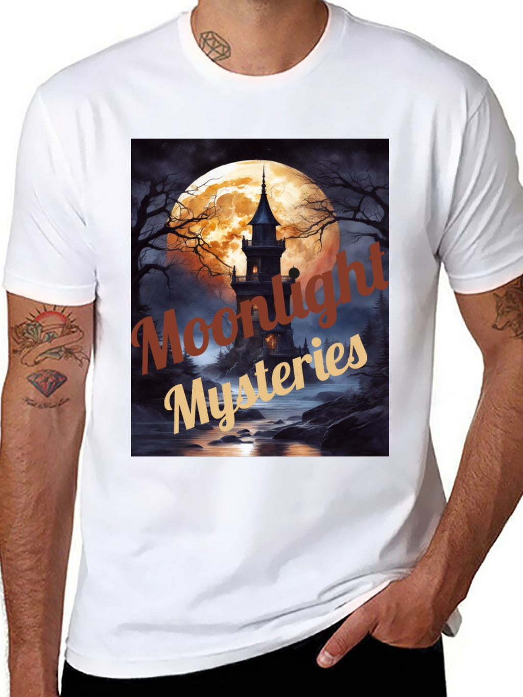Moonlight Mysteries Graphic T-Shirt