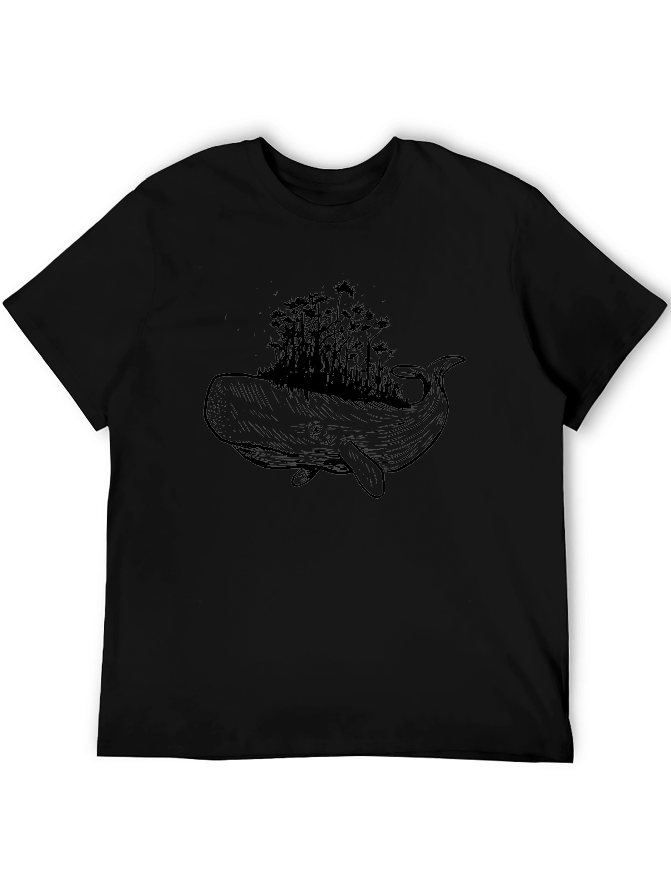 Whale Forest Graphic T-Shirt - Unique Design