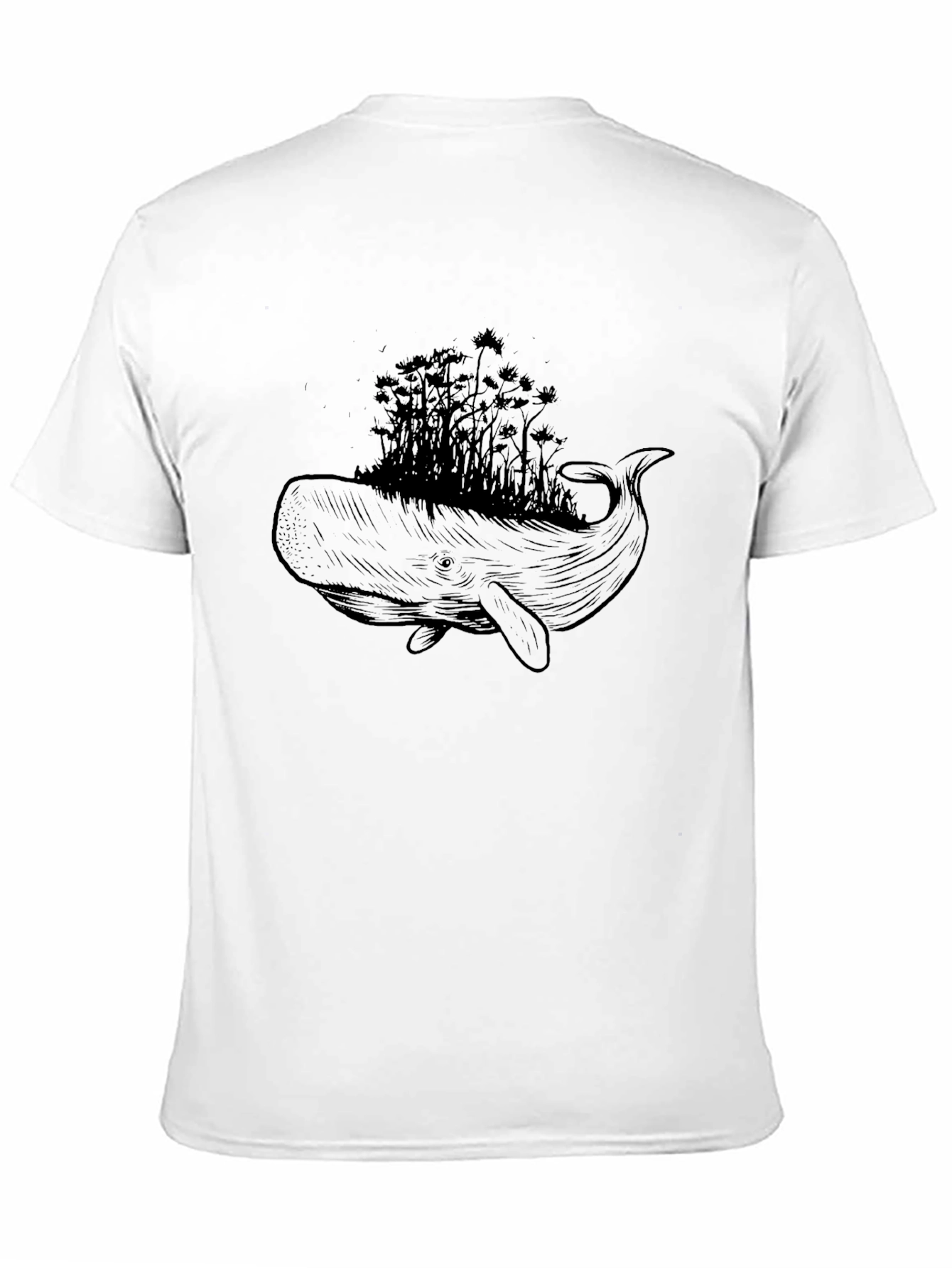 Whale Forest Graphic T-Shirt - Unique Design