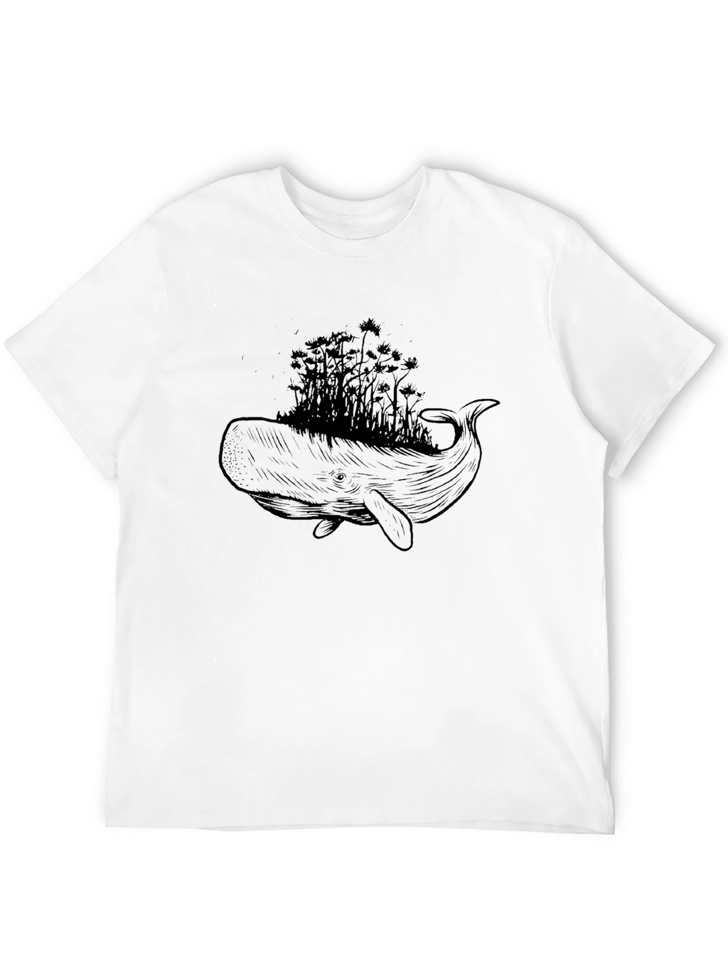 Whale Forest Graphic T-Shirt - Unique Design