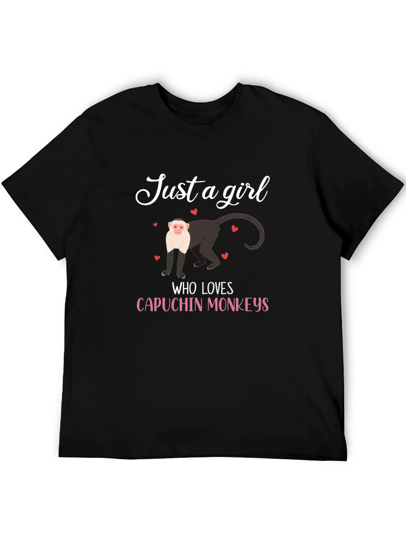 Just A Girl Who Loves Capuchin Monkeys T-Shirt