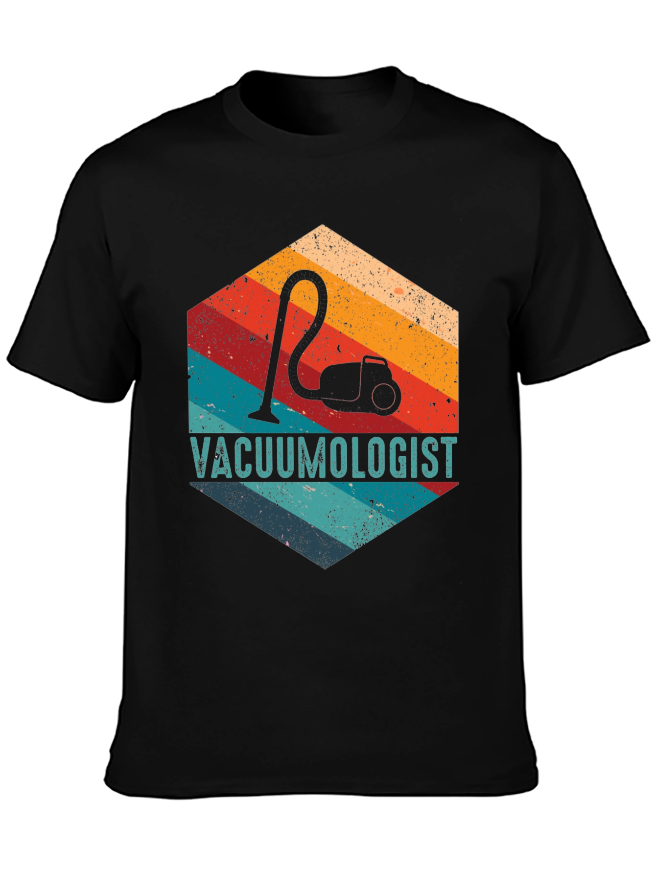 Vacuumologist Retro Hexagon Graphic T-Shirt