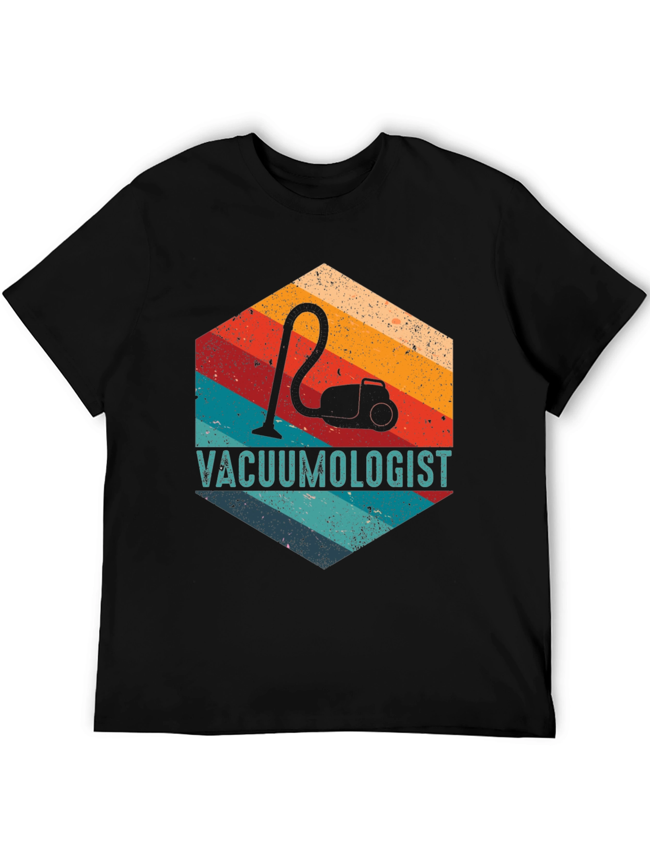 Vacuumologist Retro Hexagon Graphic T-Shirt