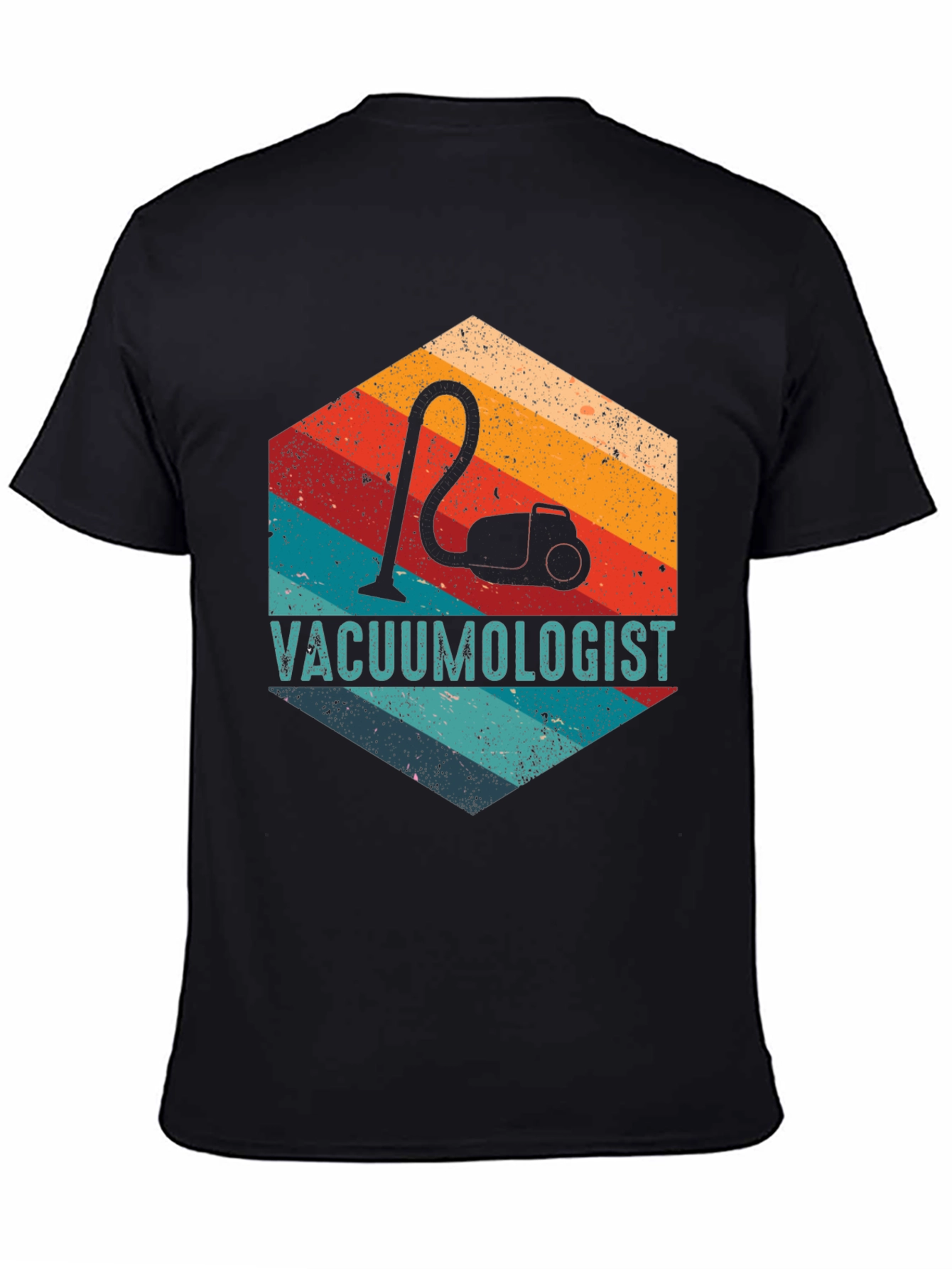 Vacuumologist Retro Hexagon Graphic T-Shirt