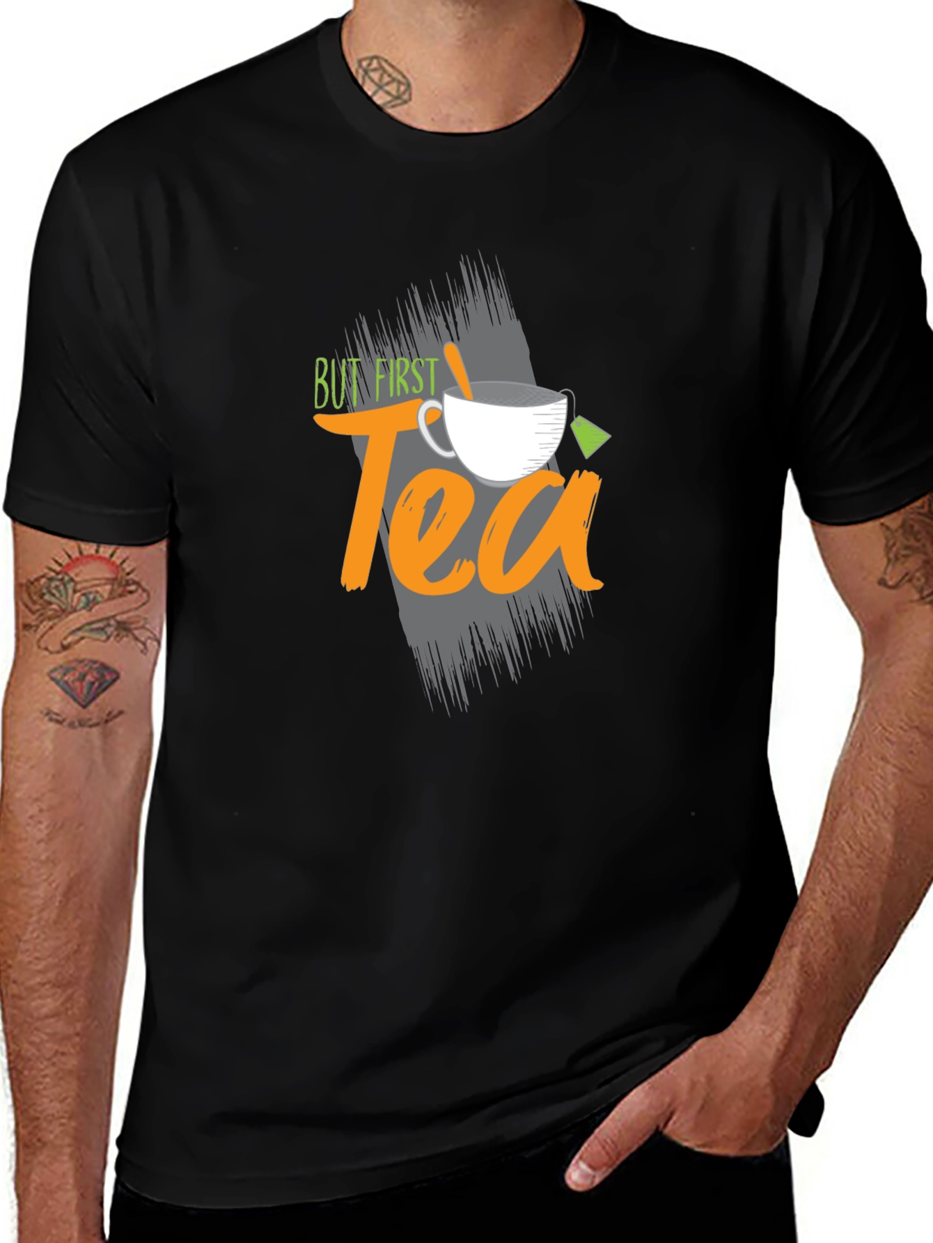 But First Tea Graphic T-Shirt - Comfortable Everyday Wear