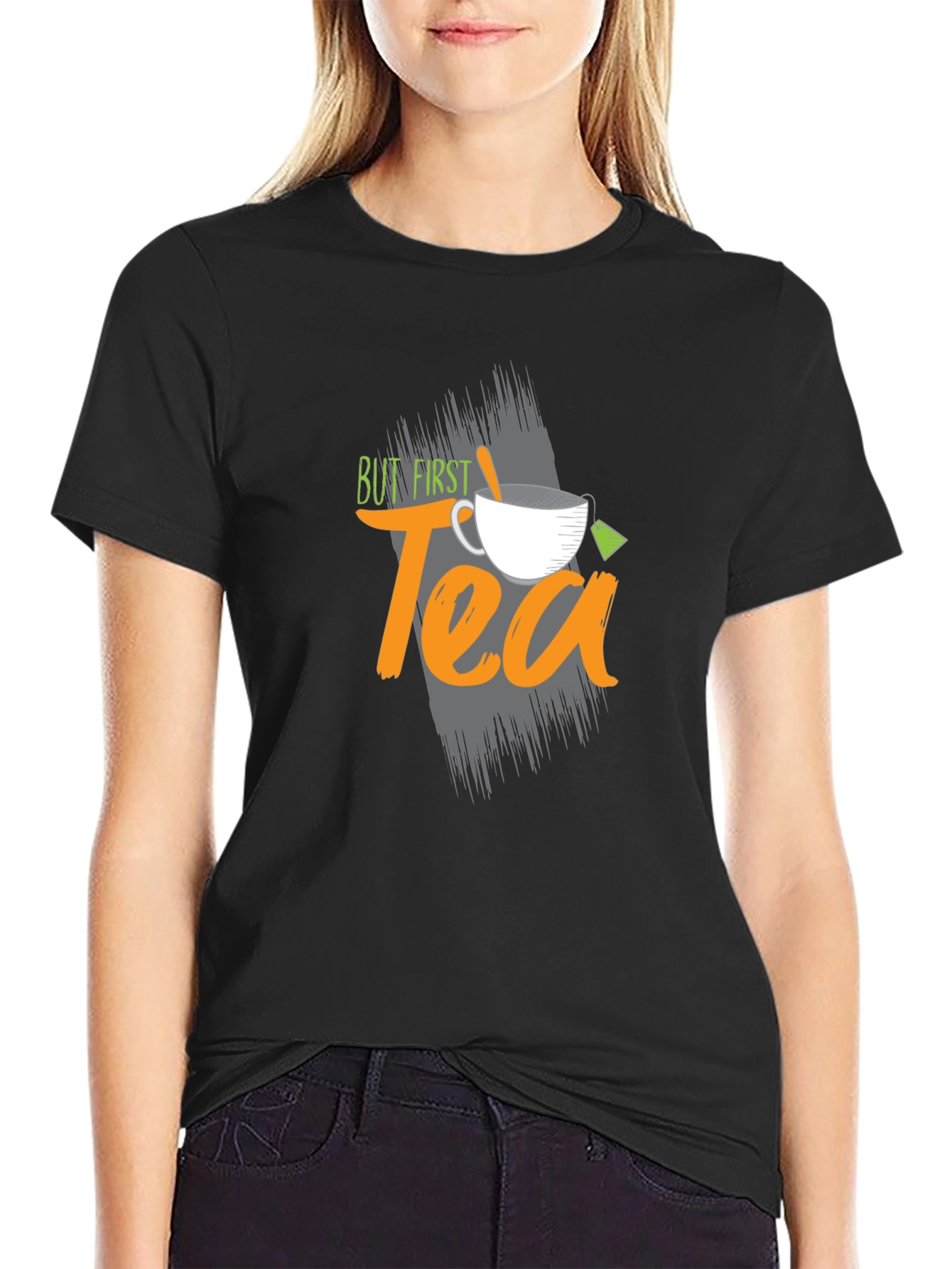 But First Tea Graphic T-Shirt - Comfortable Everyday Wear