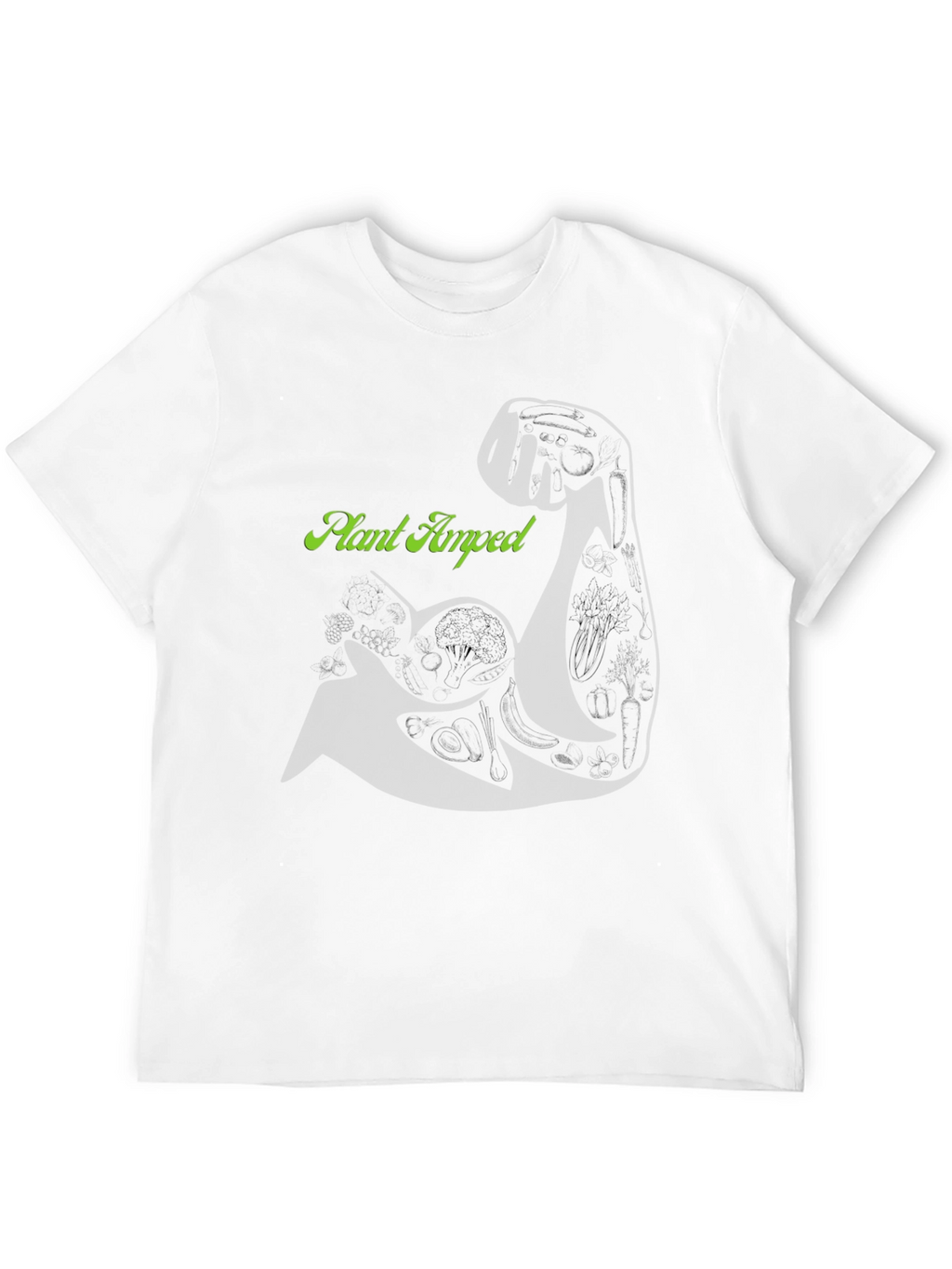 Plant Amped Black Graphic T-Shirt