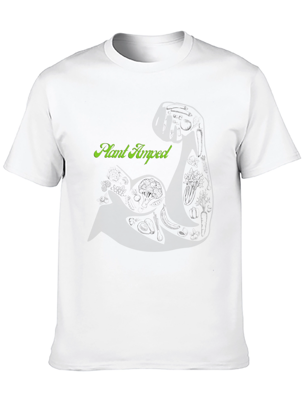 Plant Amped Black Graphic T-Shirt