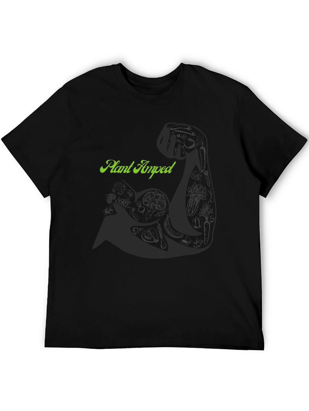 Plant Amped Black Graphic T-Shirt