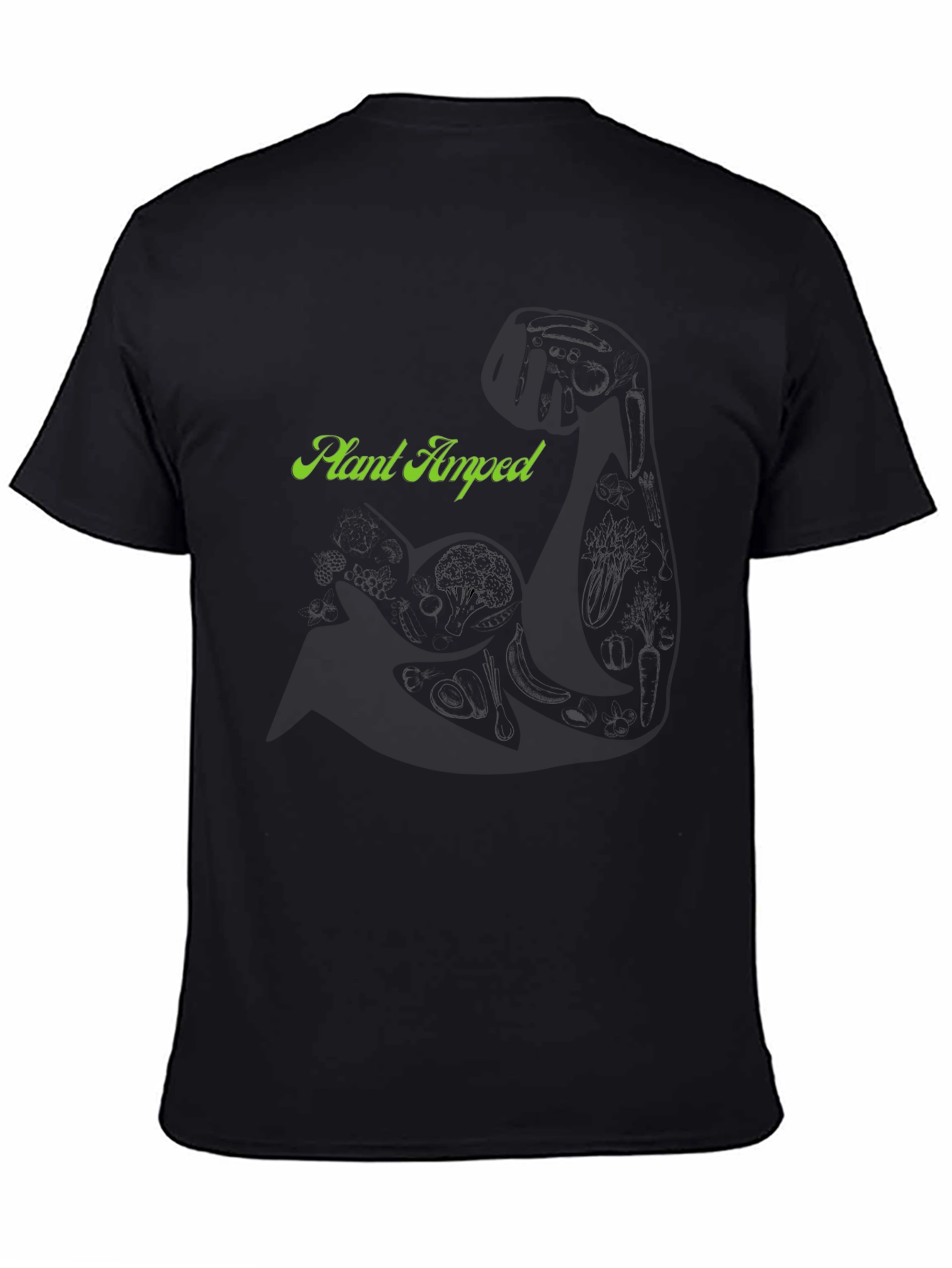 Plant Amped Black Graphic T-Shirt