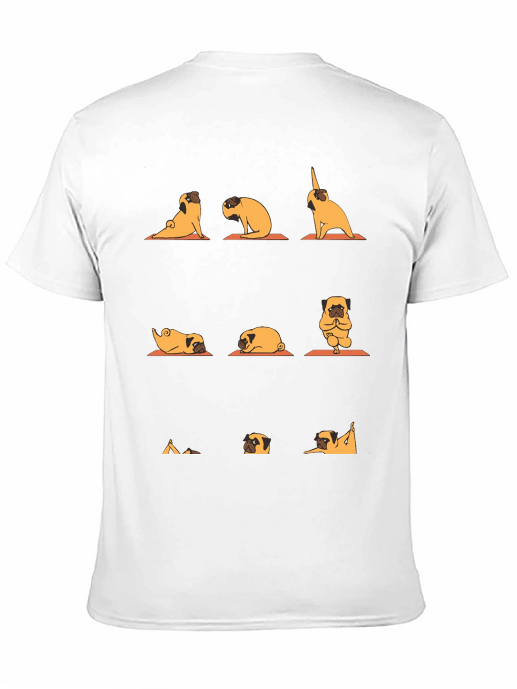 Yoga Pug Graphic Tee - Black