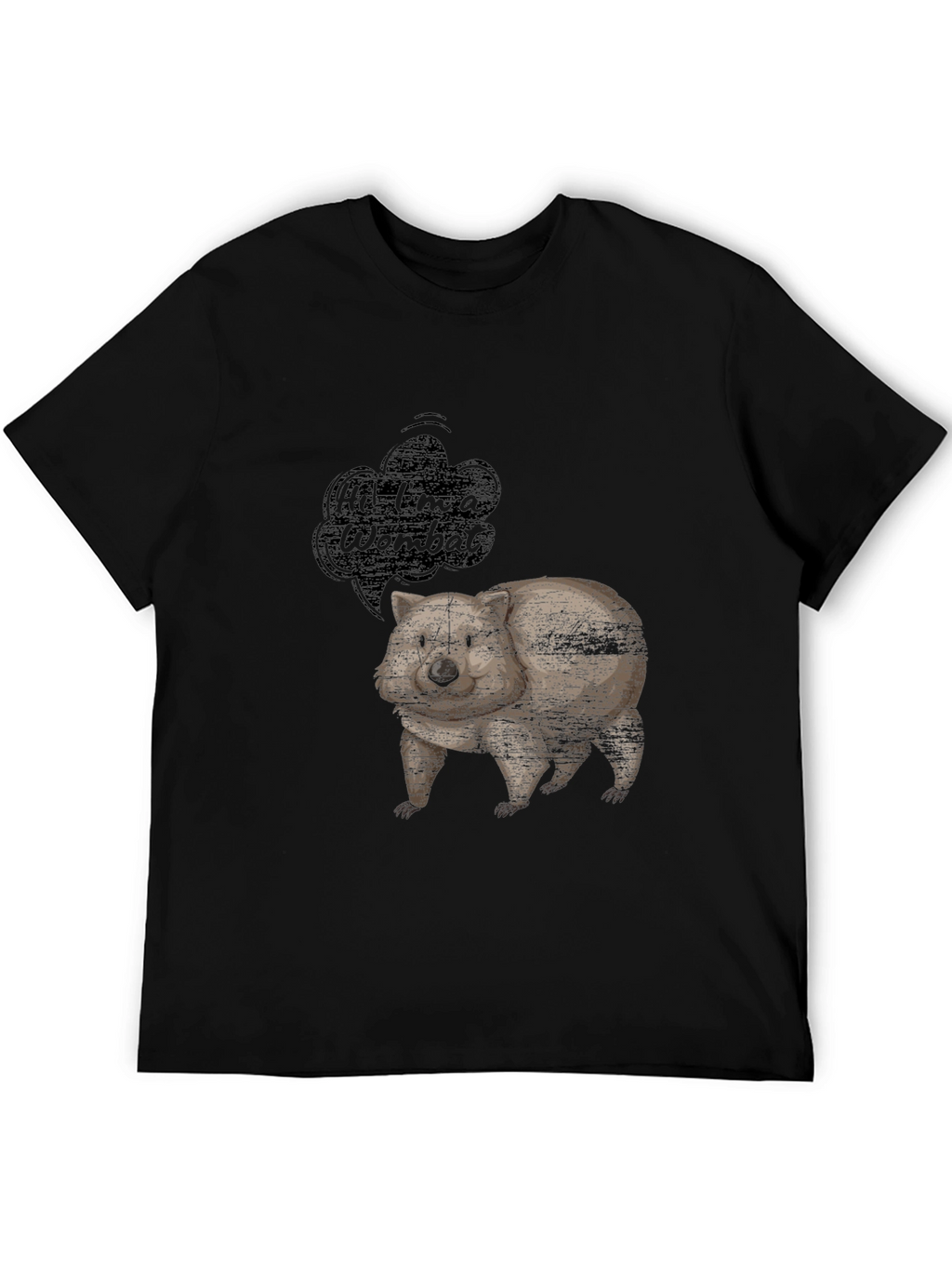 Wombat Graphic Tee - Mens Black T-Shirt