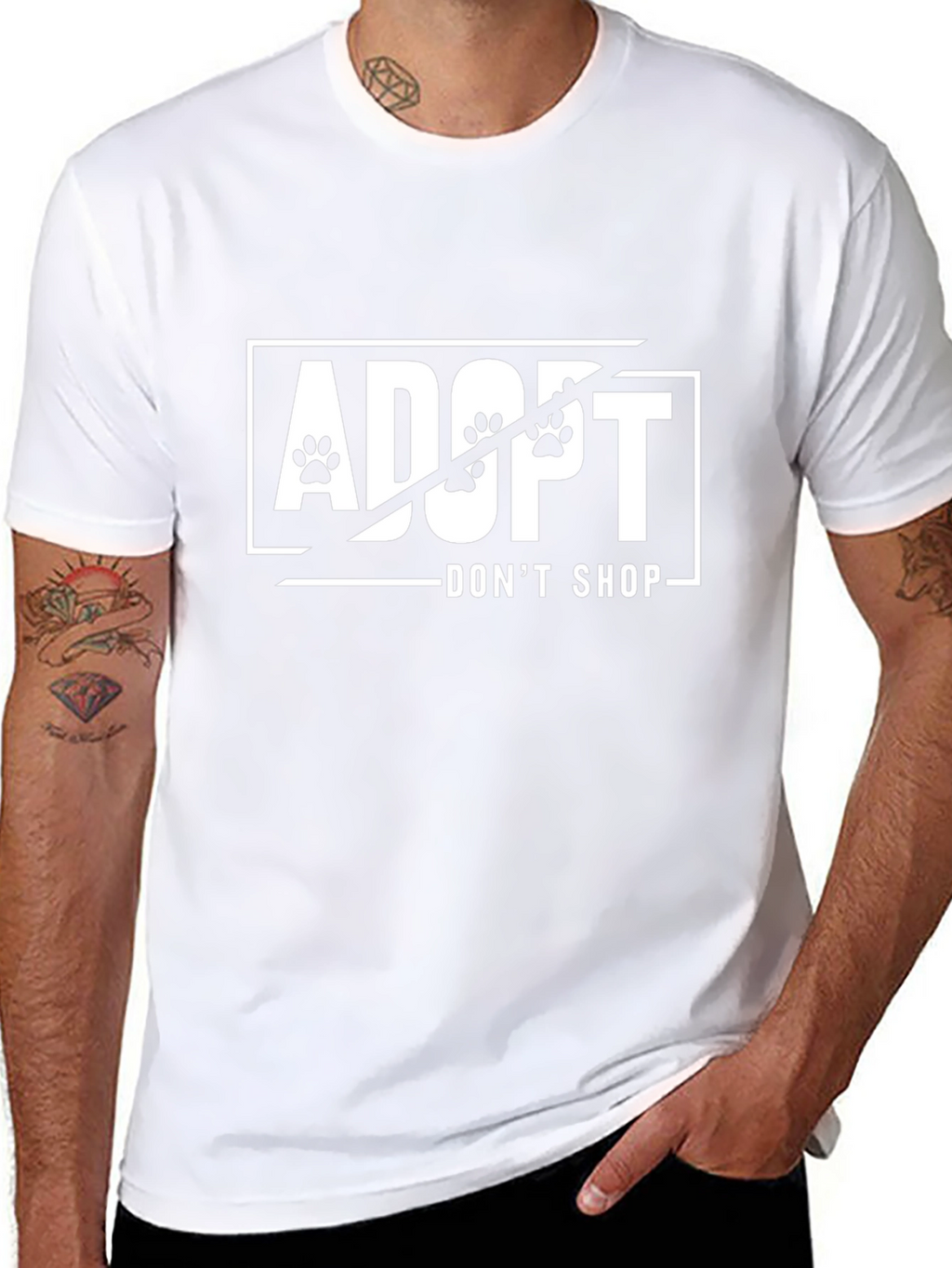Adopt Dont Shop Graphic Tee