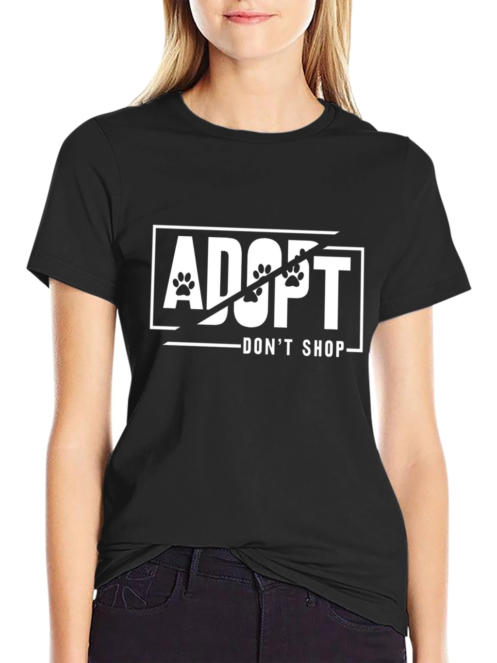 Adopt Dont Shop Graphic Tee