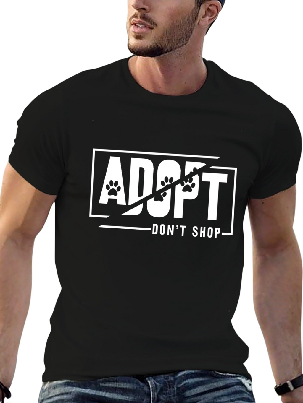 Adopt Dont Shop Graphic Tee