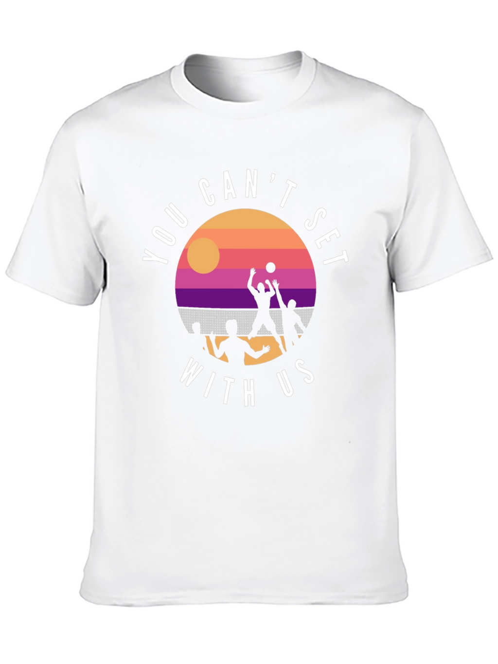 Volleyball Sunset Graphic T-Shirt