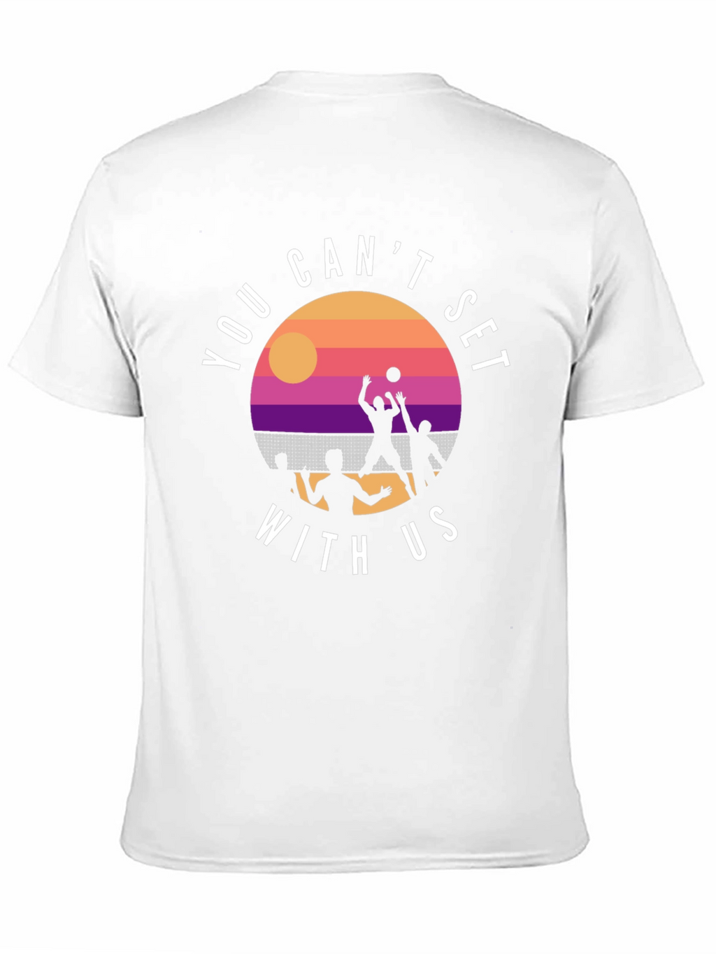 Volleyball Sunset Graphic T-Shirt