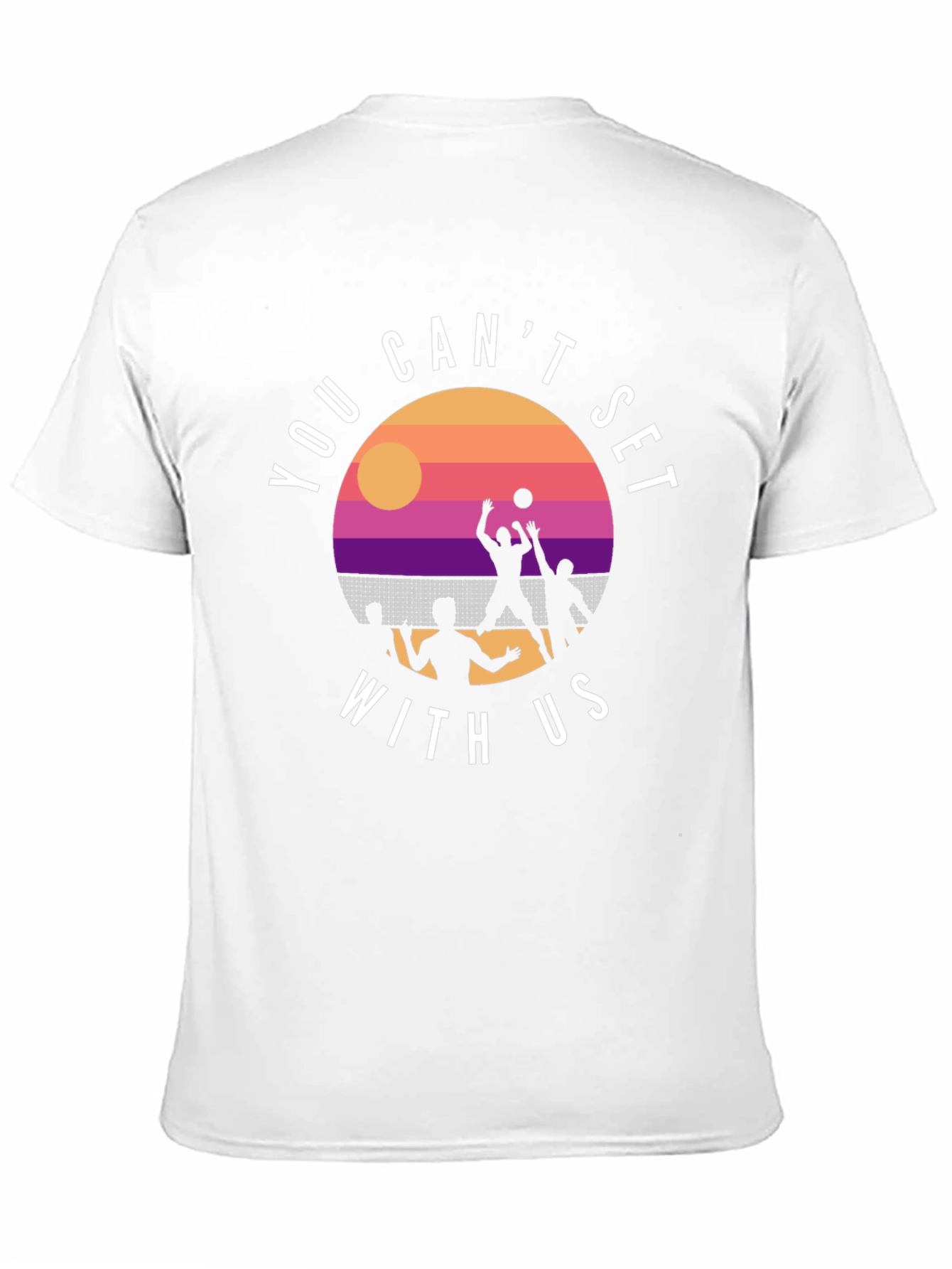 Volleyball Sunset Graphic T-Shirt