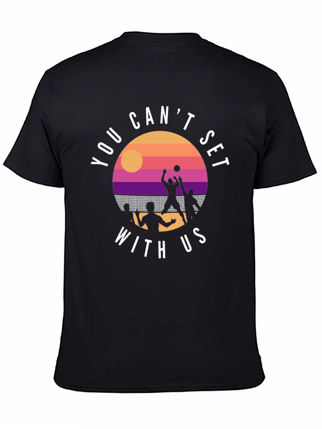 Volleyball Sunset Graphic T-Shirt