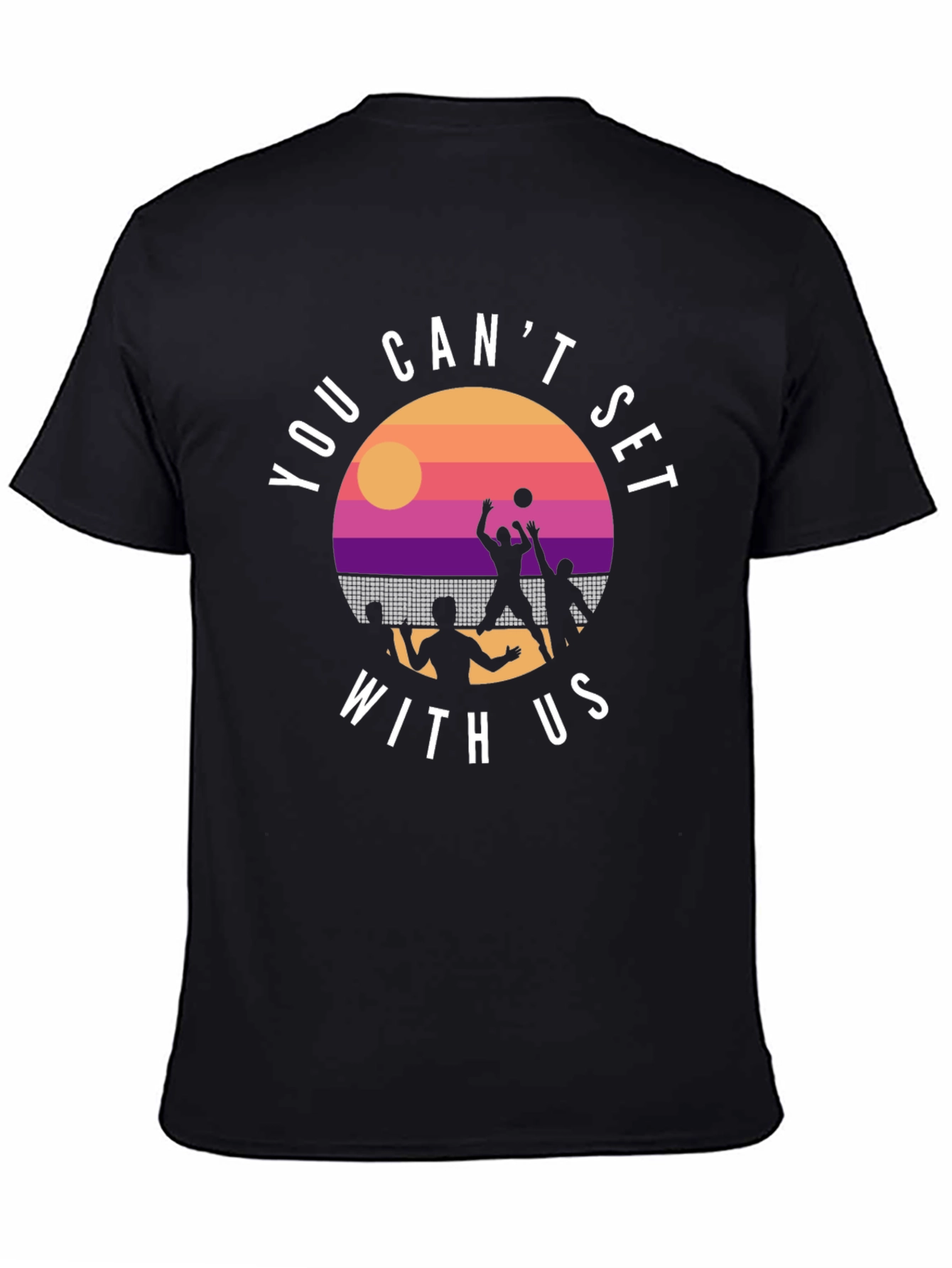 Volleyball Sunset Graphic T-Shirt