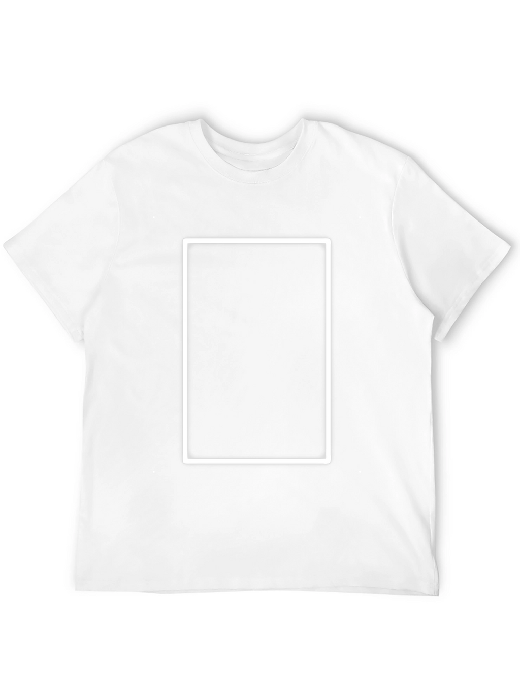 Black T-Shirt with White Rectangle