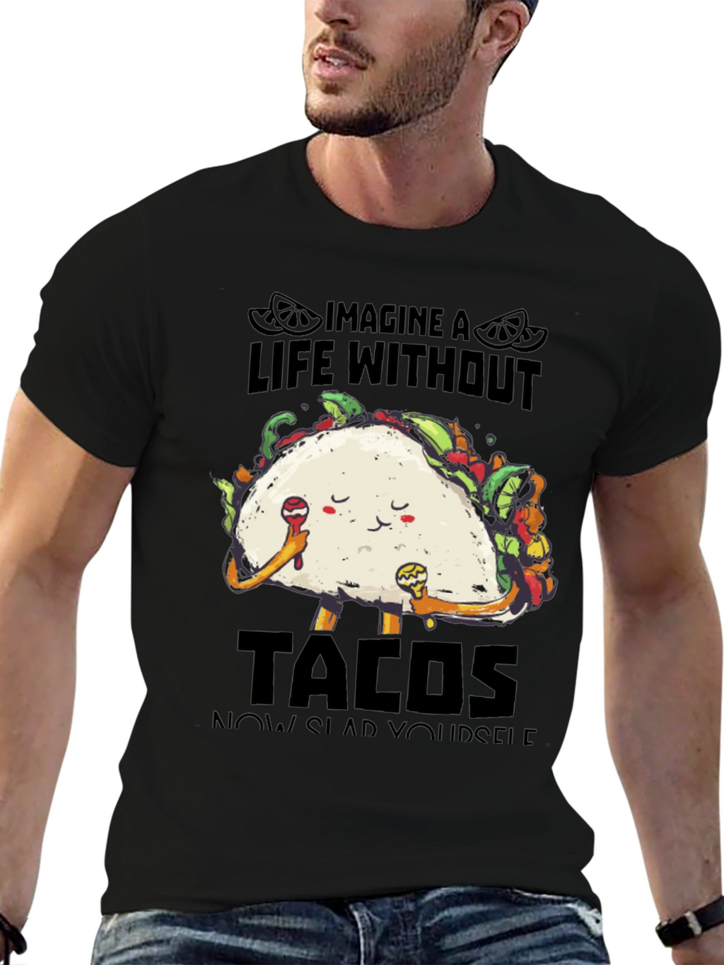 Imagine Life Without Tacos Graphic Tee