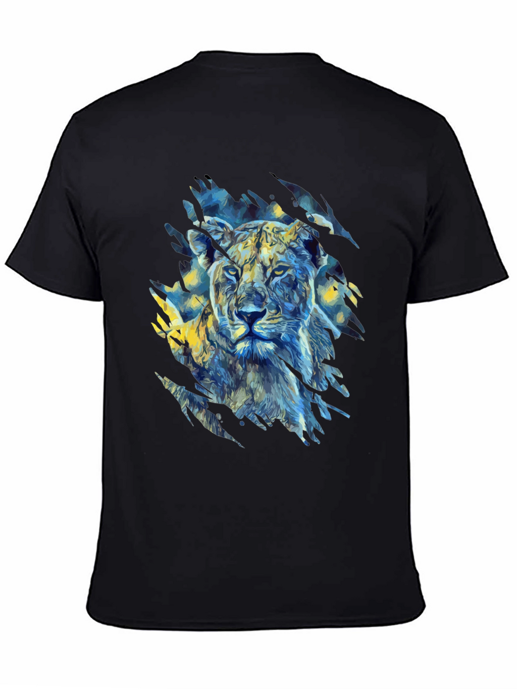 Lion Art Graphic Print T-Shirt