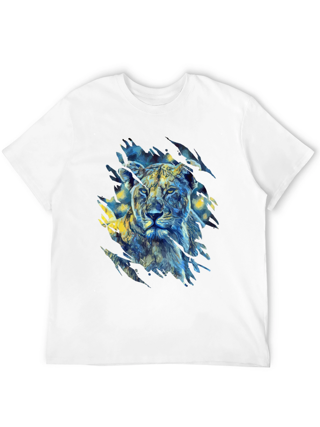 Lion Art Graphic Print T-Shirt