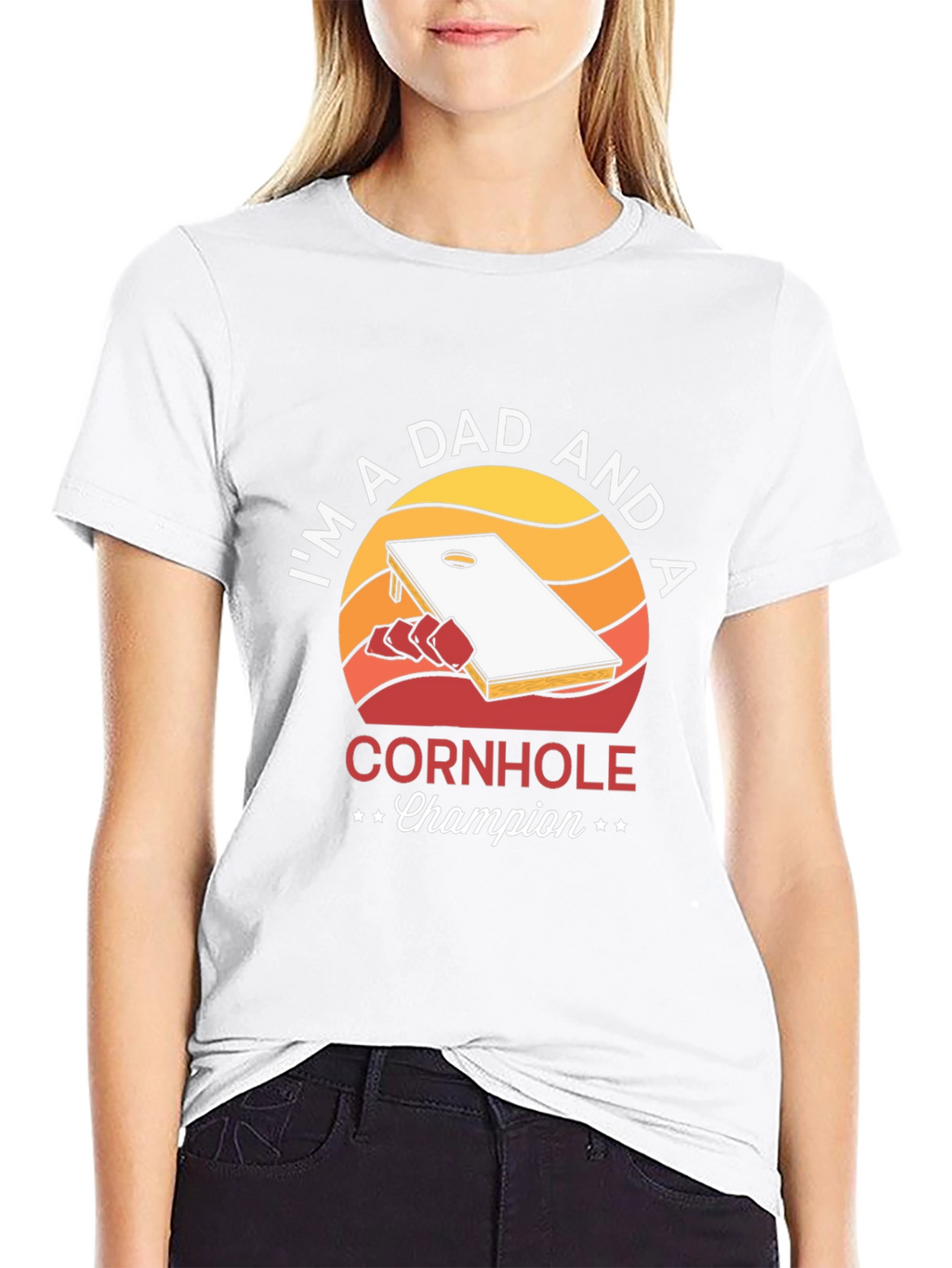 Dad Cornhole Champion T-Shirt
