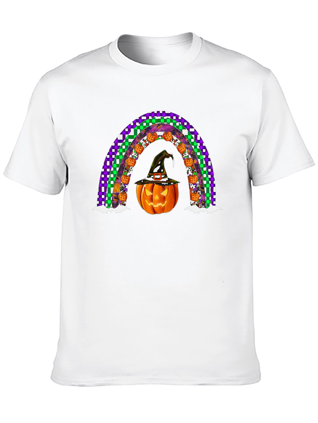Halloween Pumpkin Rainbow T-Shirt