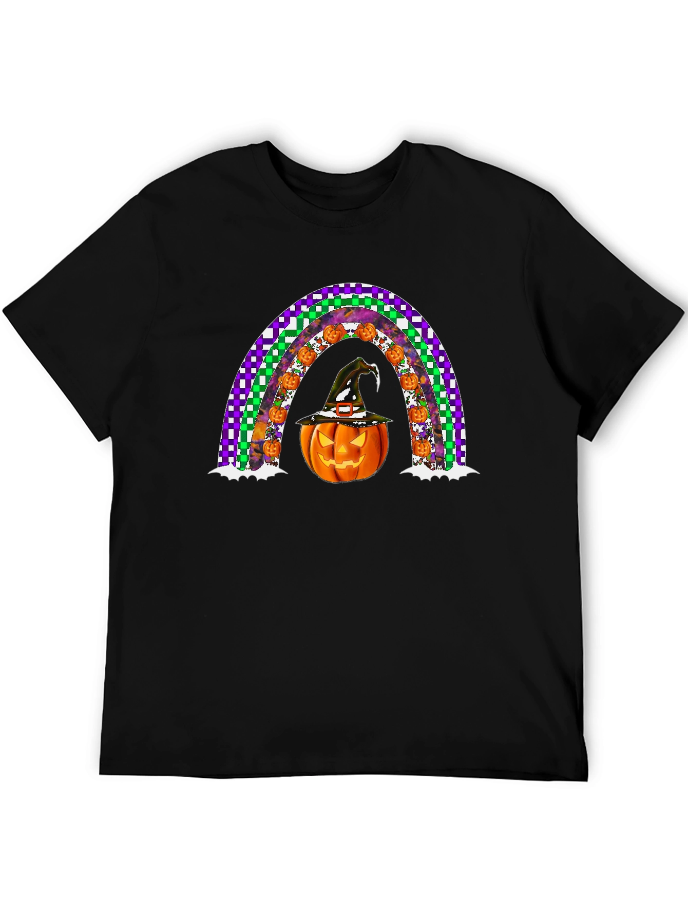 Halloween Pumpkin Rainbow T-Shirt