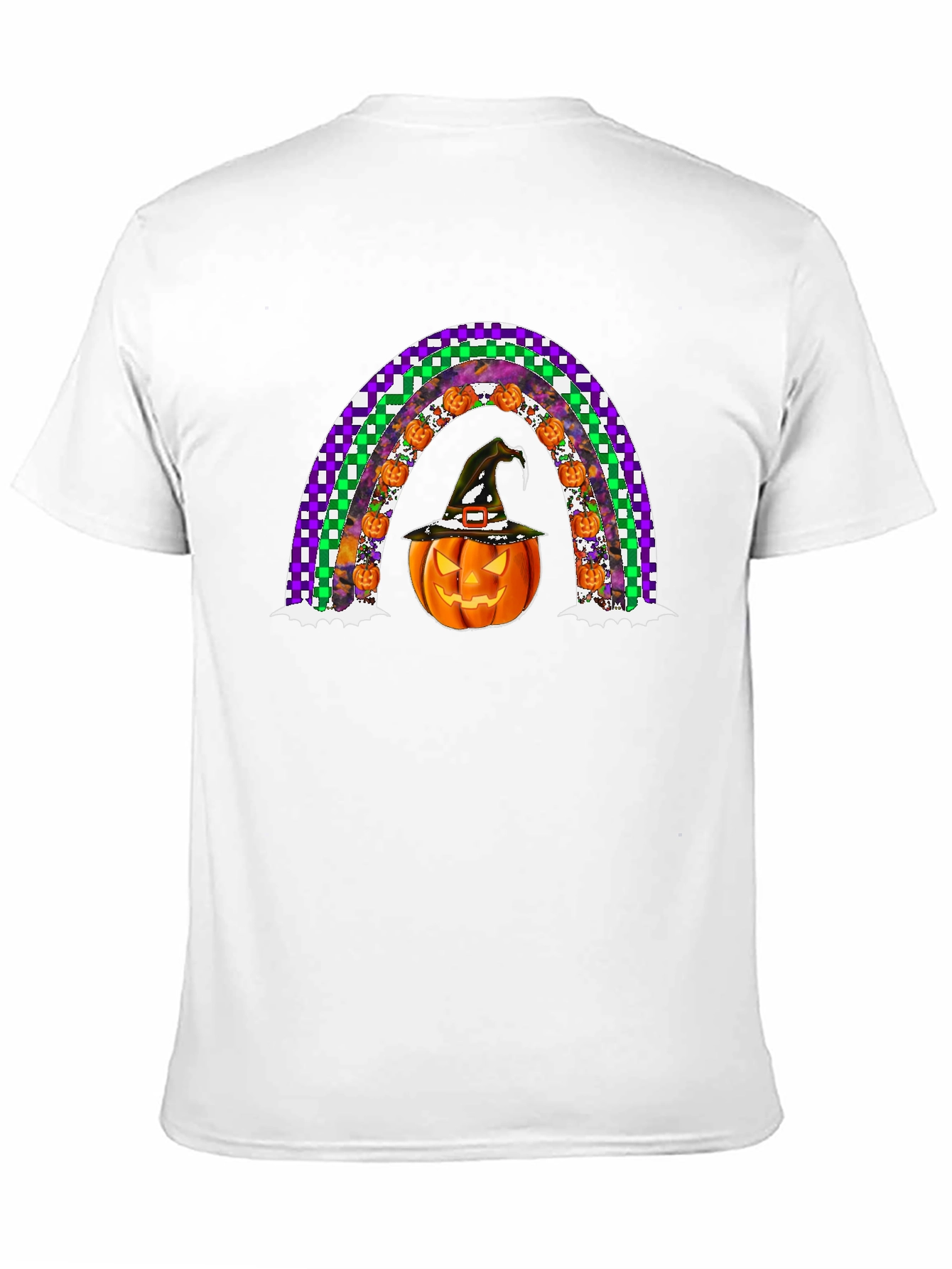 Halloween Pumpkin Rainbow T-Shirt