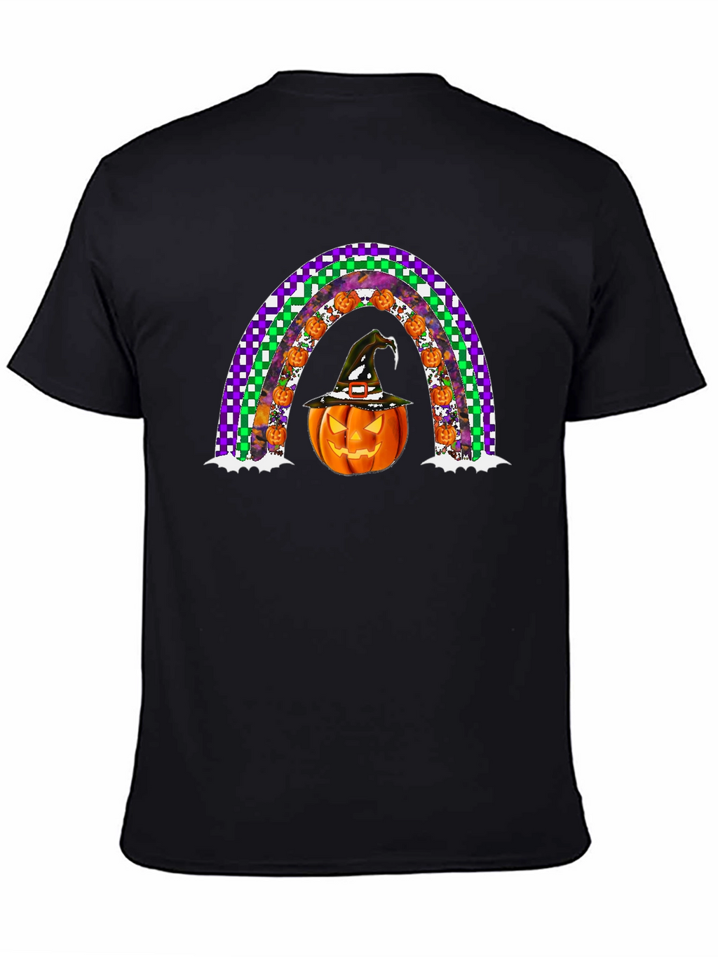 Halloween Pumpkin Rainbow T-Shirt