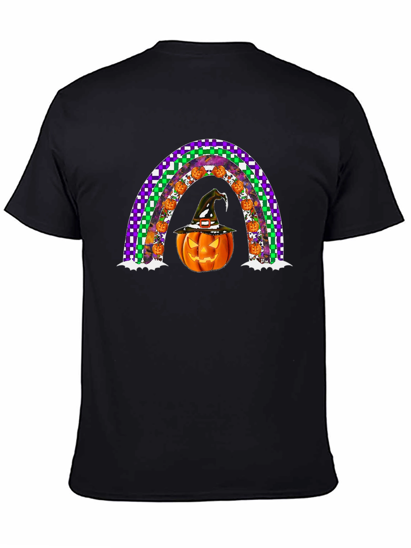 Halloween Pumpkin Rainbow T-Shirt