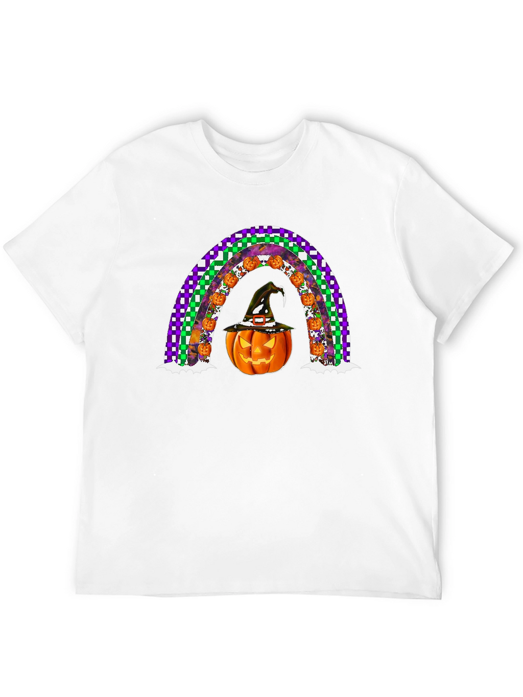 Halloween Pumpkin Rainbow T-Shirt