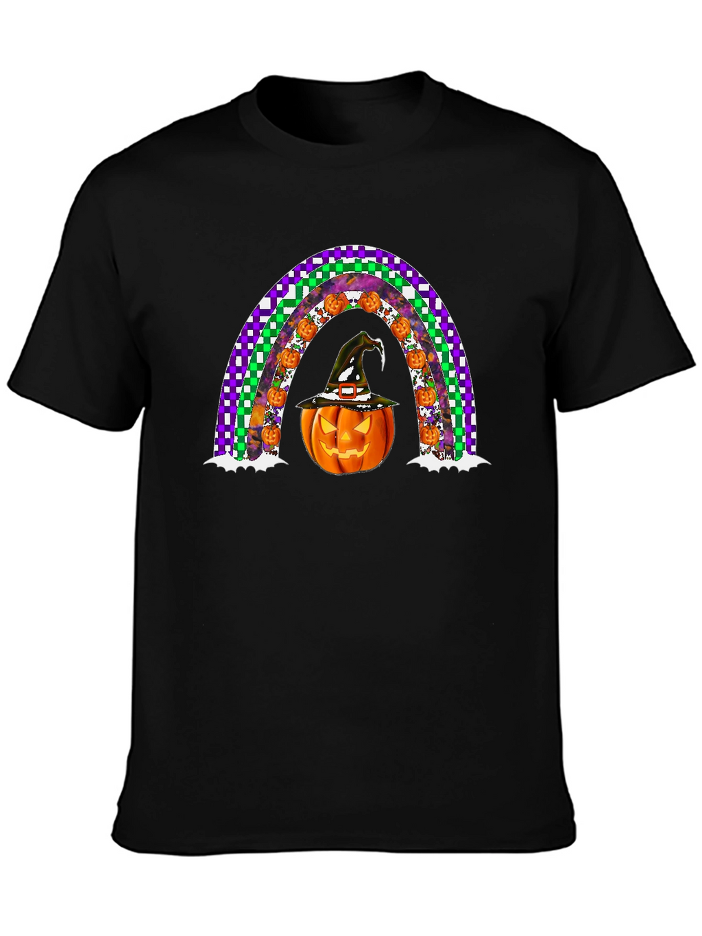 Halloween Pumpkin Rainbow T-Shirt