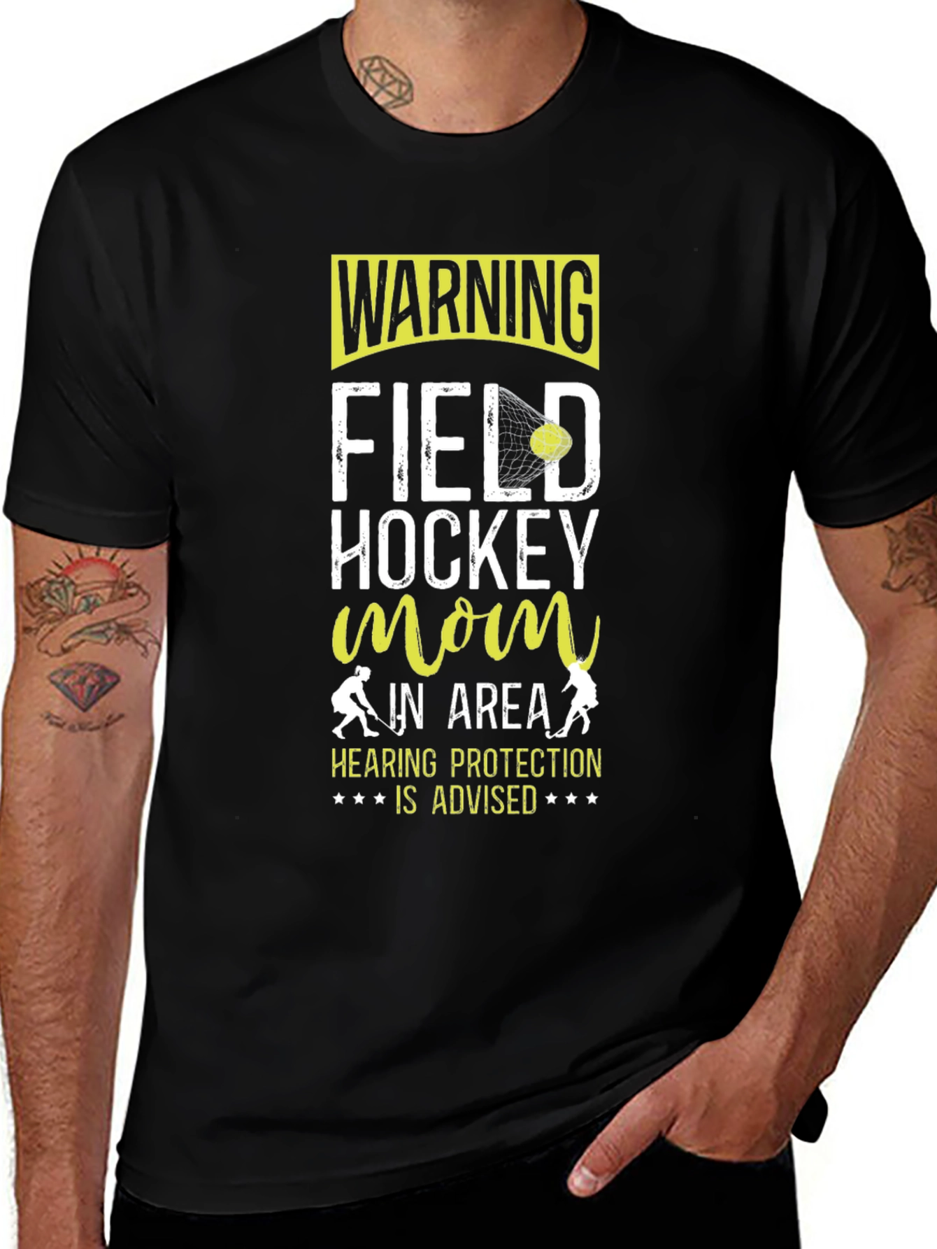 Field Hockey Mom Warning T-Shirt