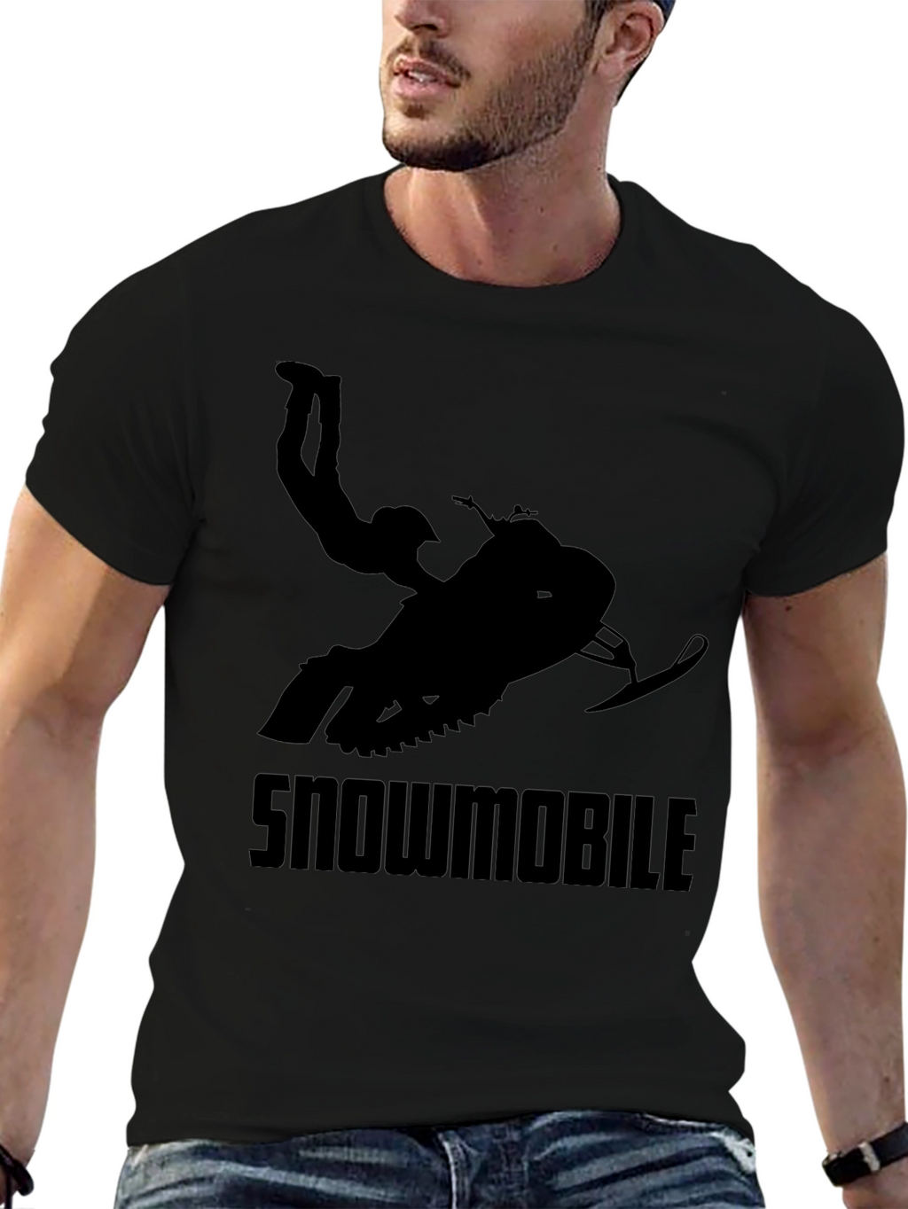 Snowmobile Stunt Graphic T-Shirt