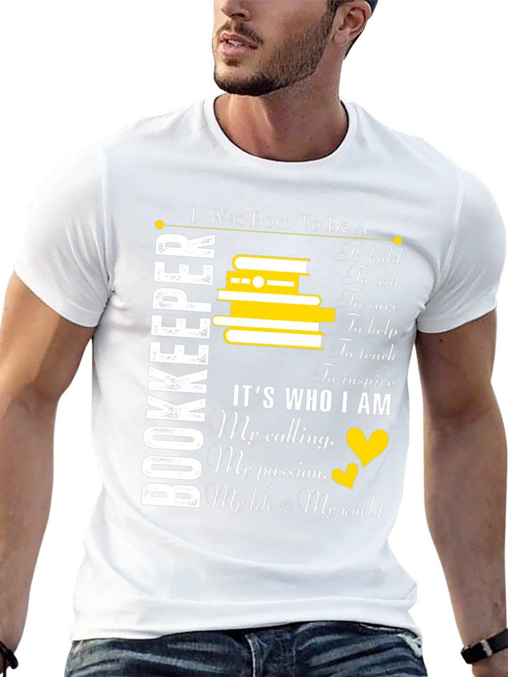 Bookkeeper Gift T-Shirt: Born To Be A Bookkeeper