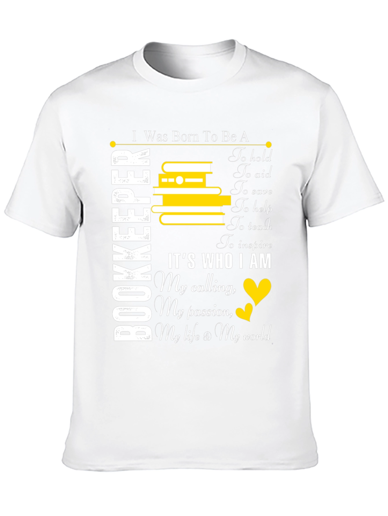 Bookkeeper Gift T-Shirt: Born To Be A Bookkeeper