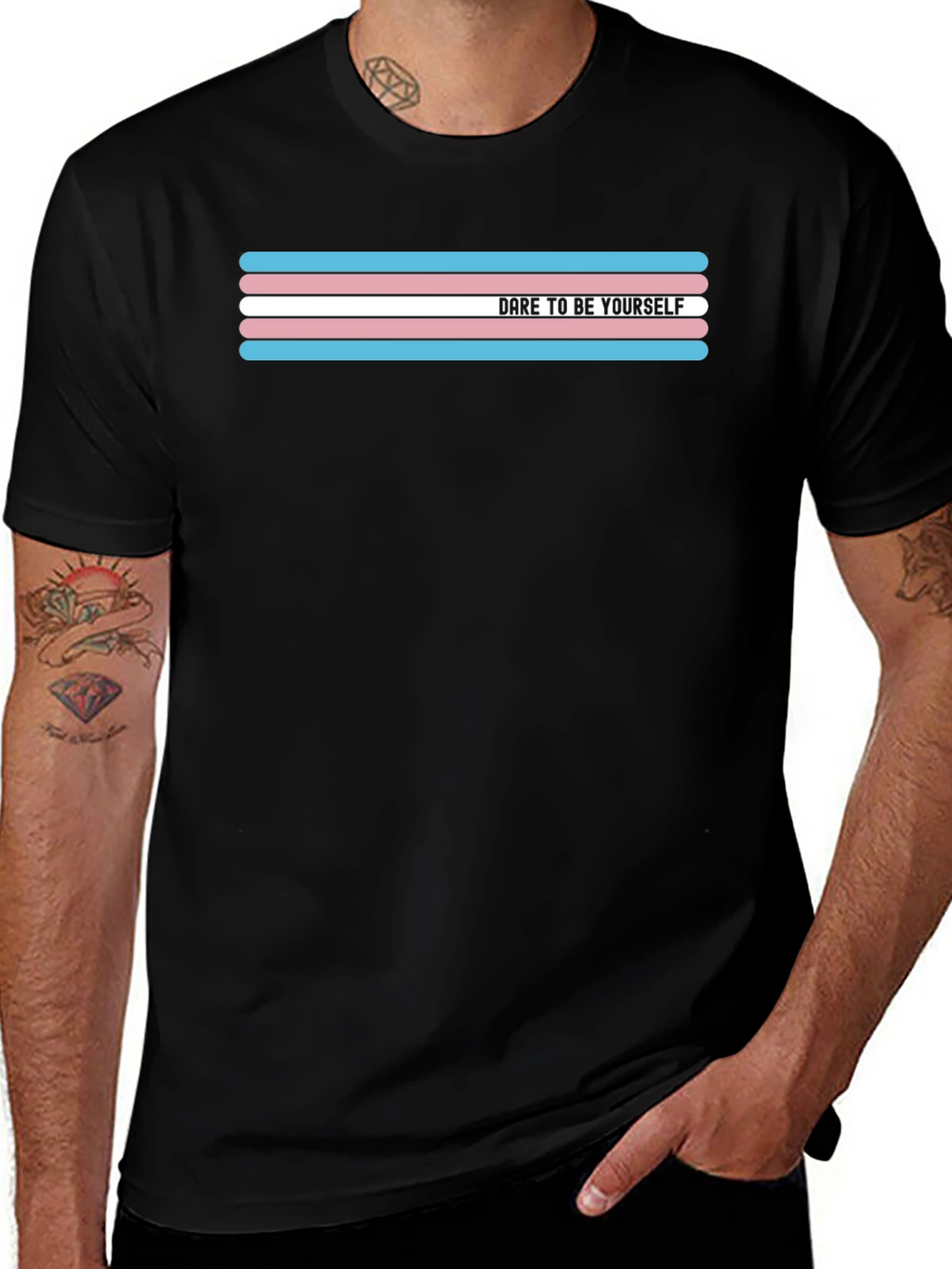 Dare to Be Yourself Transgender Pride T-Shirt