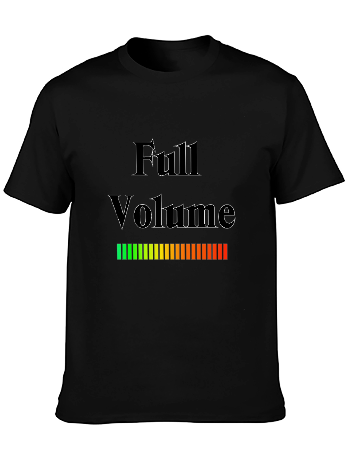 Full Volume Graphic T-Shirt - Black