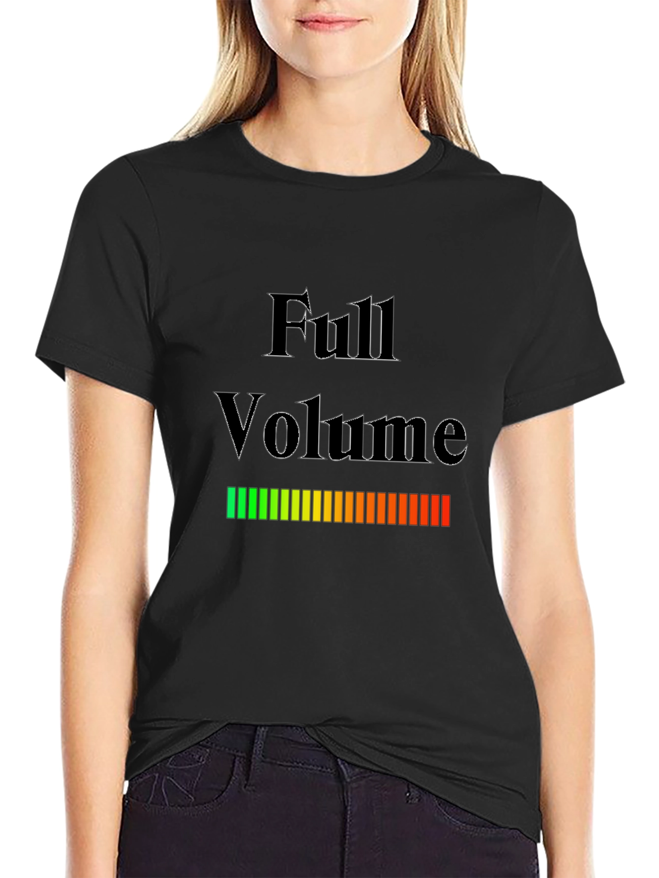 Full Volume Graphic T-Shirt - Black