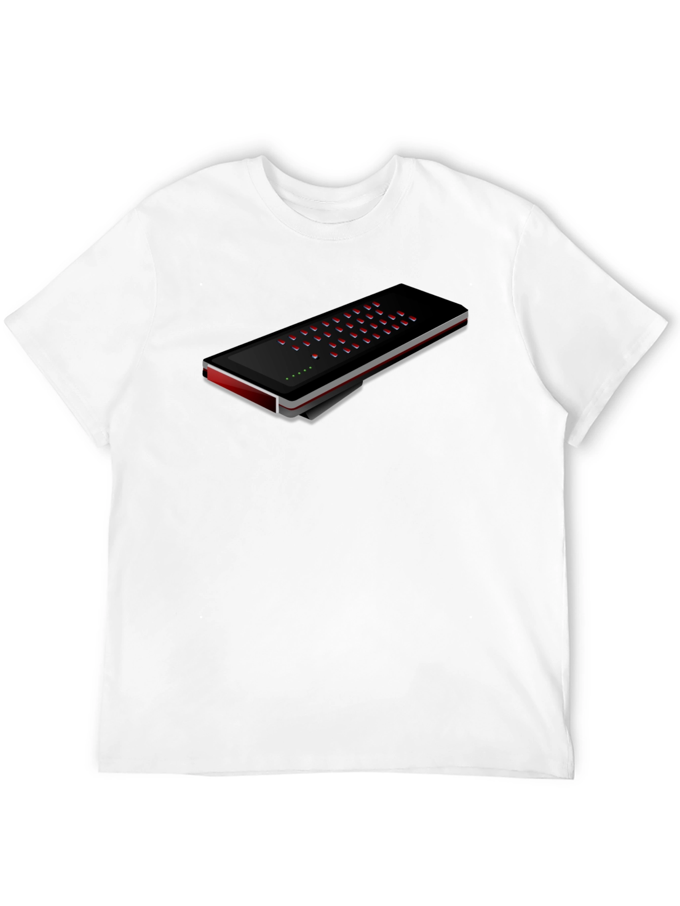 Retro Synthesizer Black T-Shirt
