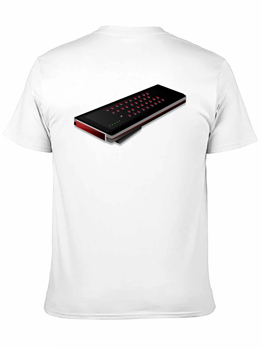 Retro Synthesizer Black T-Shirt