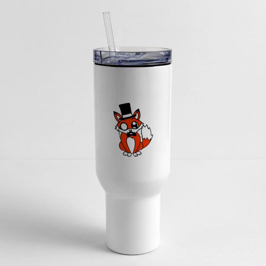 Red Fox Sir Mr. Top Hat Monocle Glasses Rich Man