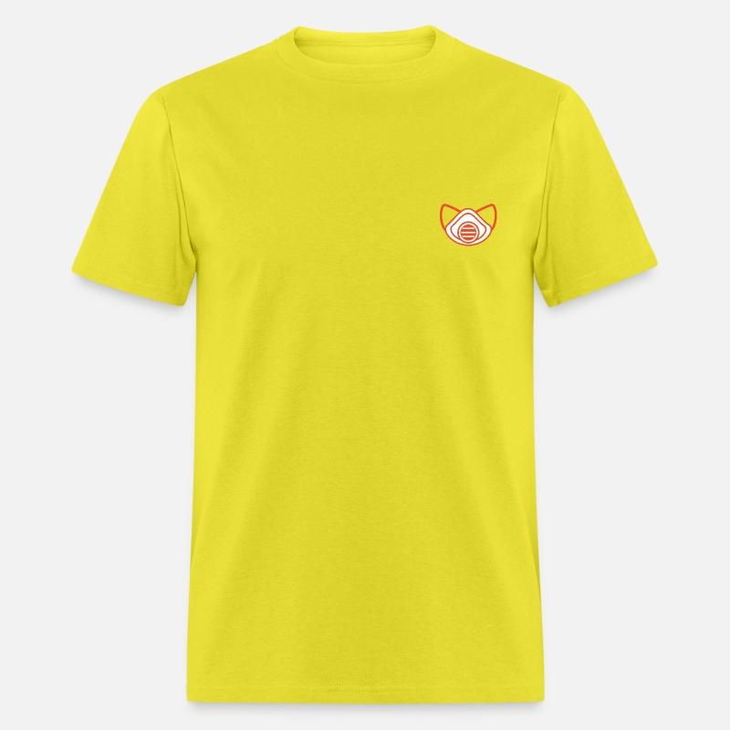 Red Orange nuclear gas mask with filter