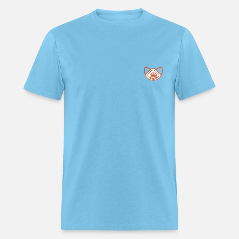 Red Orange nuclear gas mask with filter